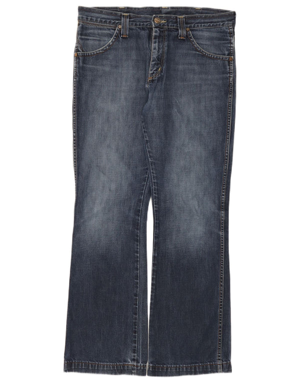 Wrangler Mens Dayton Bootcut Jeans W34 L32 Blue Cotton