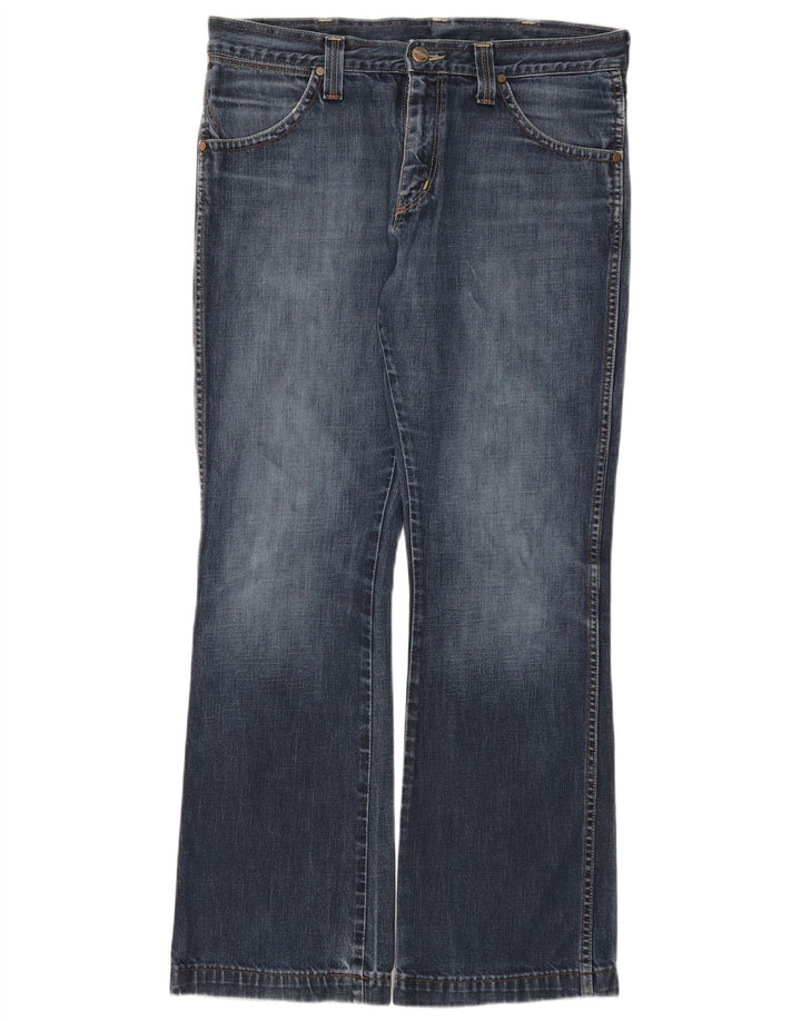 Wrangler Mens Dayton Bootcut Jeans W34 L32 Blue Cotton
