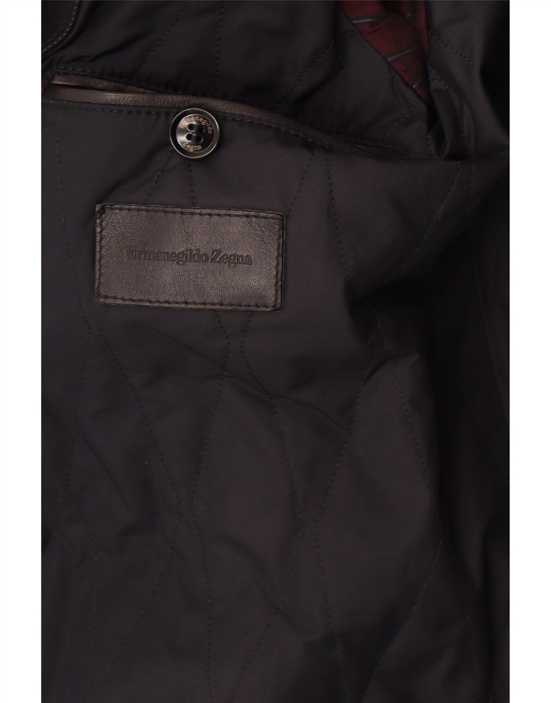 Ermenegildo Zegna Mens 2 Button Blazer Jacket IT 48 Medium Navy Blue Classi