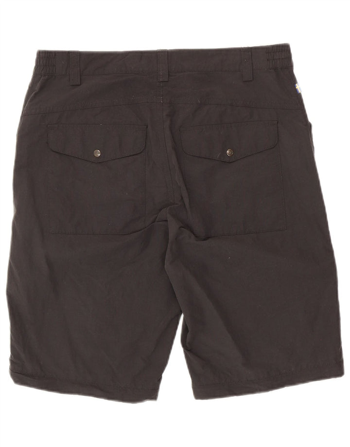 FJALL RAVEN Womens Cargo Shorts EU 40 Medium W31 Black