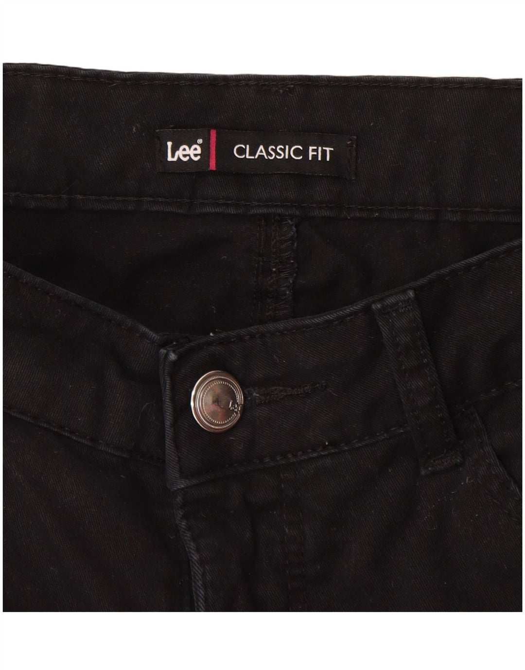 LEE Womens Classic Fit Capri Trousers W32 L22 Black