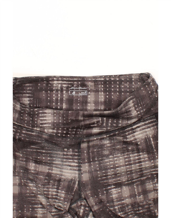 EDDIE BAUER Womens Leggings UK 12 Medium  Grey Check Polyester Vintage Eddie Bauer and Second-Hand Eddie Bauer from Messina Hembry 