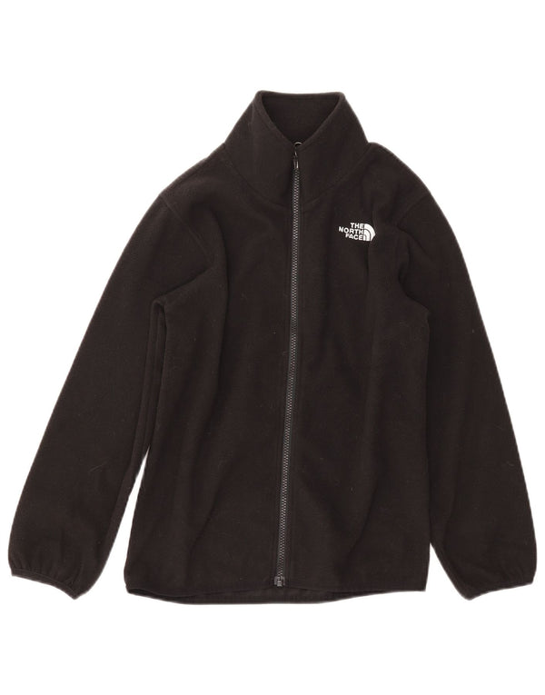 THE NORTH FACE Boys Fleece Jacket 11-12 Years Large Black Polyester