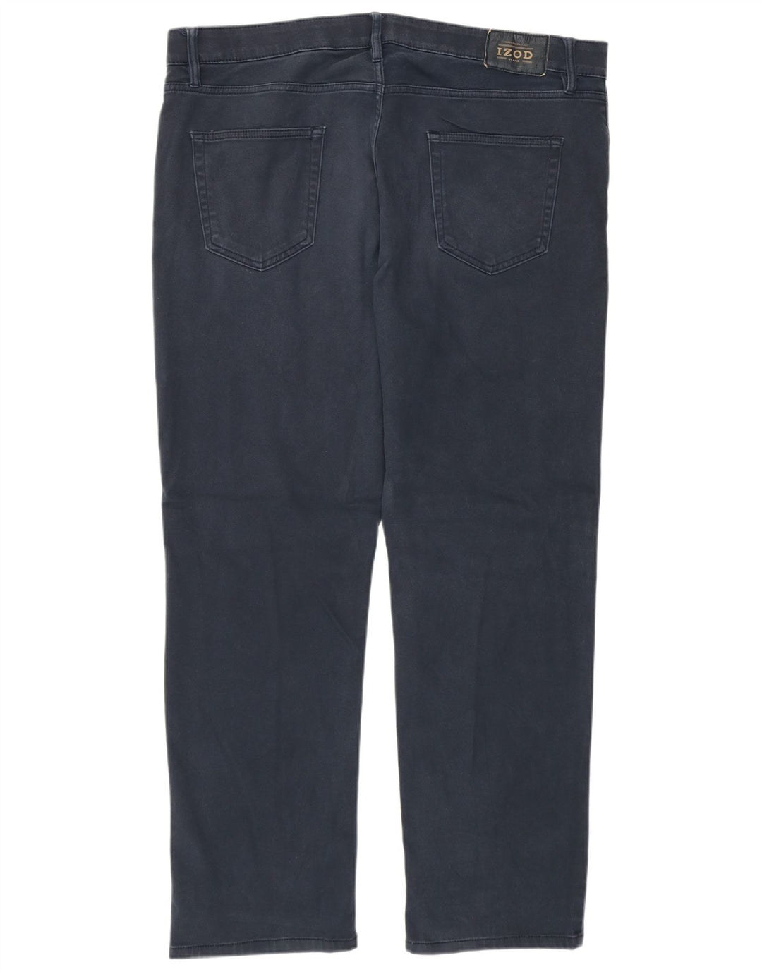 Izod Mens Regular Fit Casual Trousers W38 L29 Navy Blue