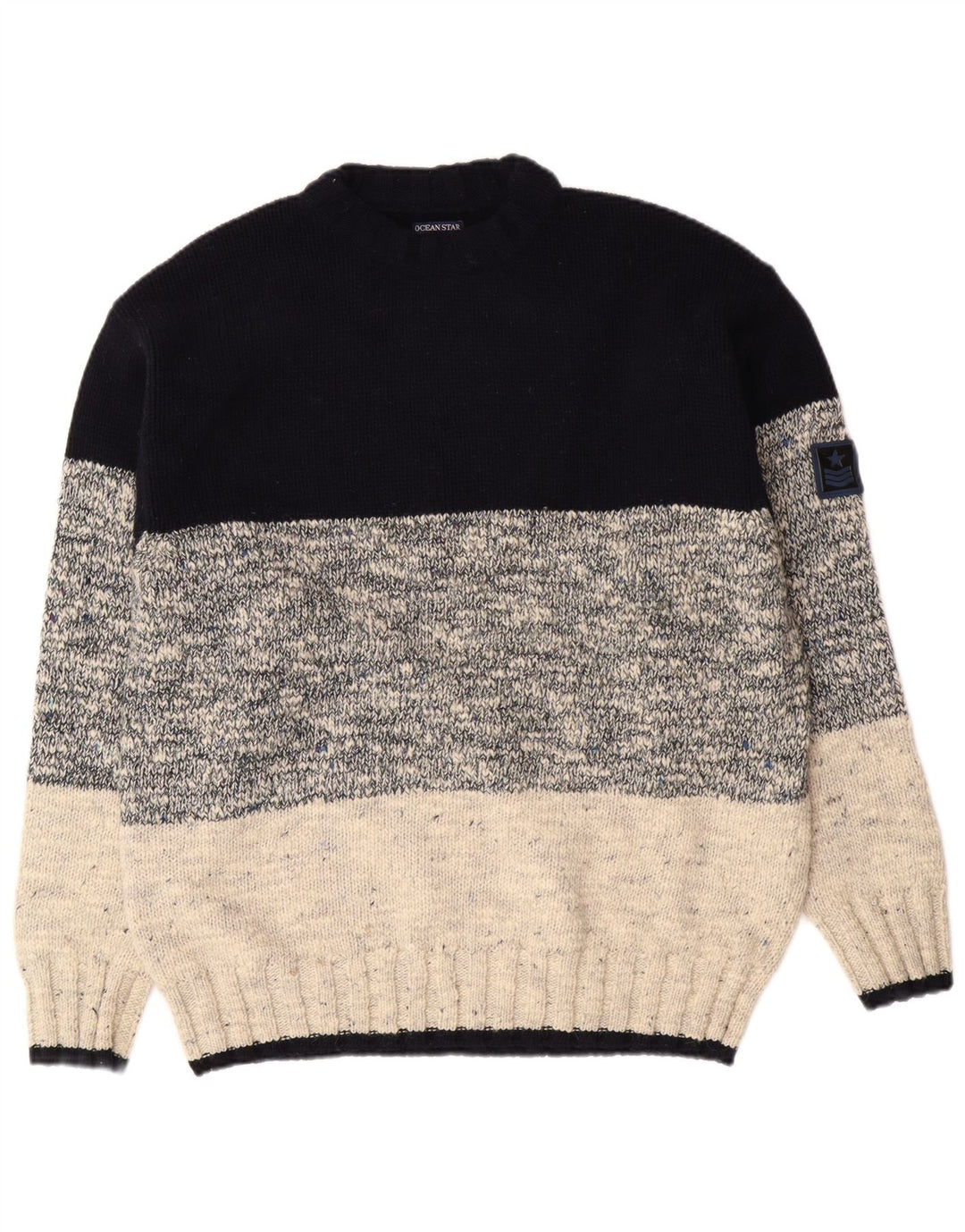 Ocean Star Mens Crew Neck Jumper Sweater IT 50 Medium Multicoloured