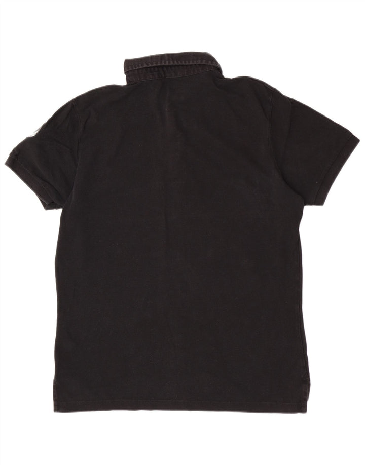 Diesel Mens Polo Shirt Medium Black Cotton