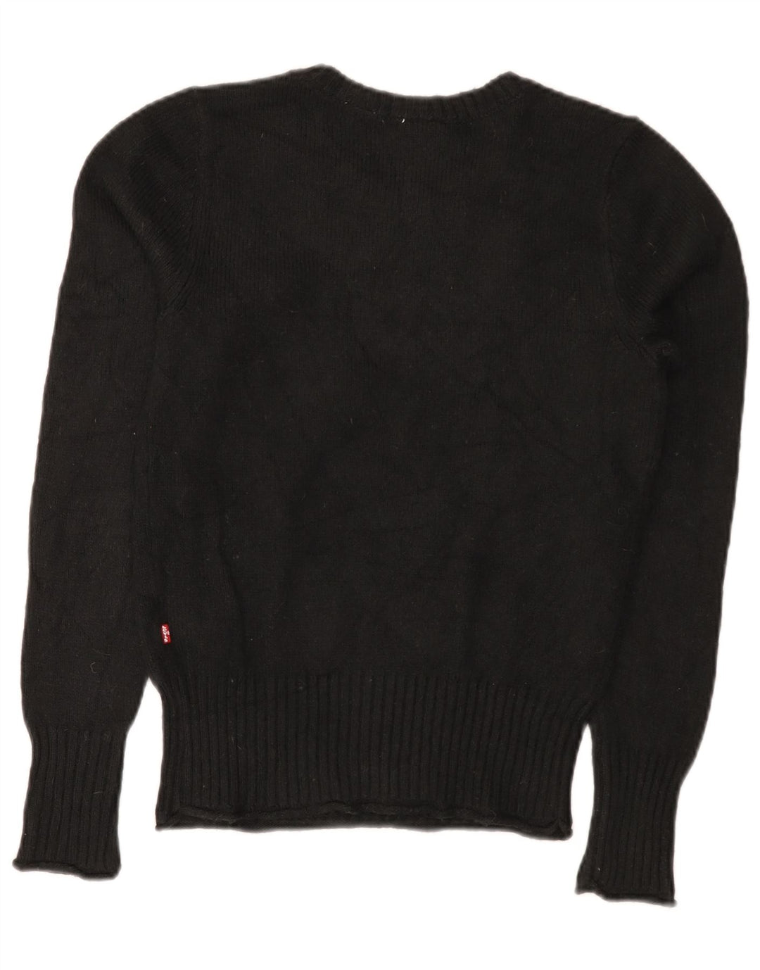 Levi's Womens Boat Neck Jumper Sweater UK 10 Small Black Polyamide