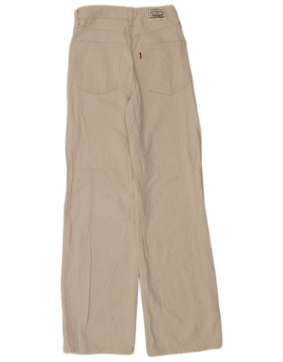 Levi's Womens High Rise Loose Jeans W27 L31 Beige Cotton