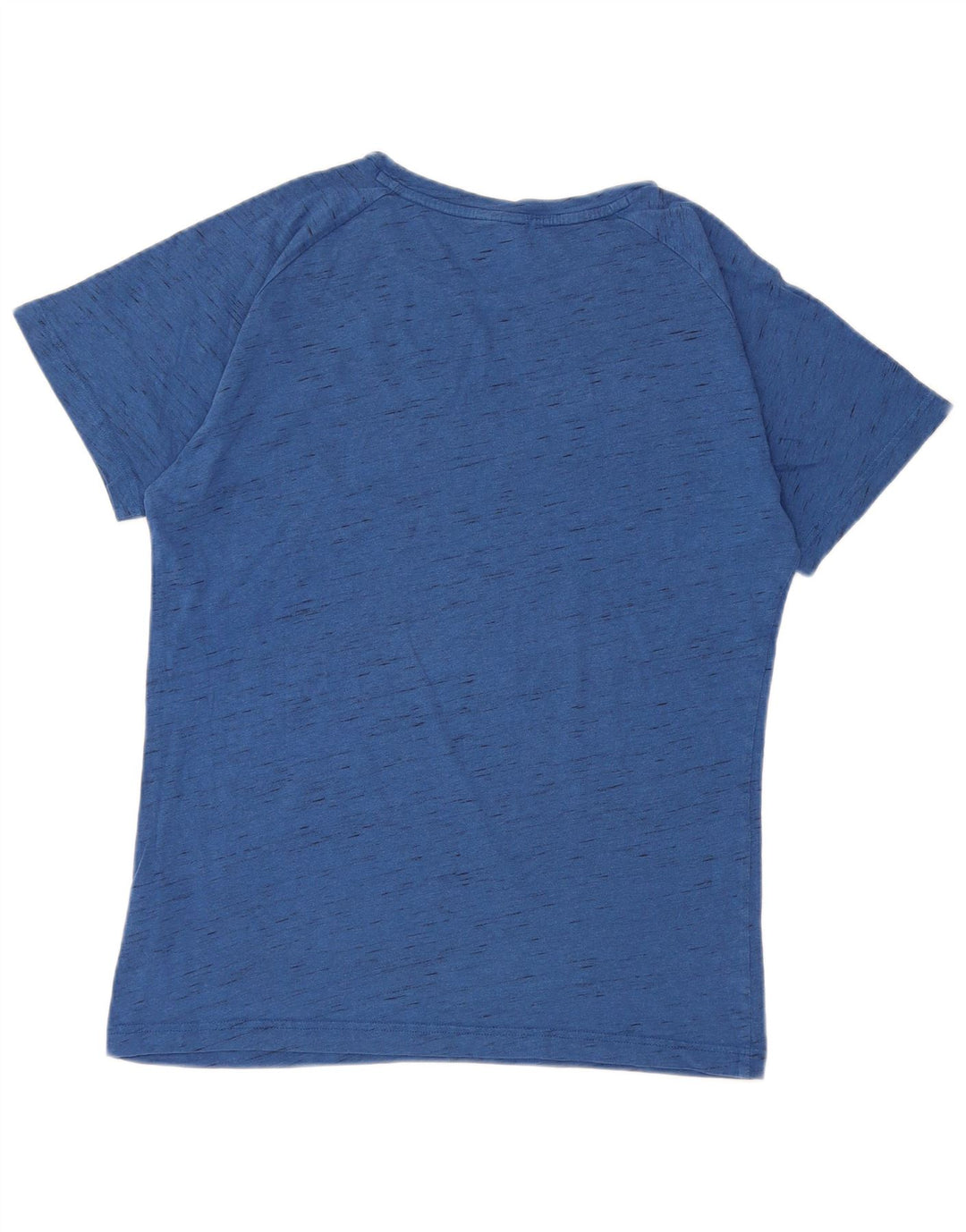 PUMA Mens T-Shirt Top Medium Blue Flecked Cotton