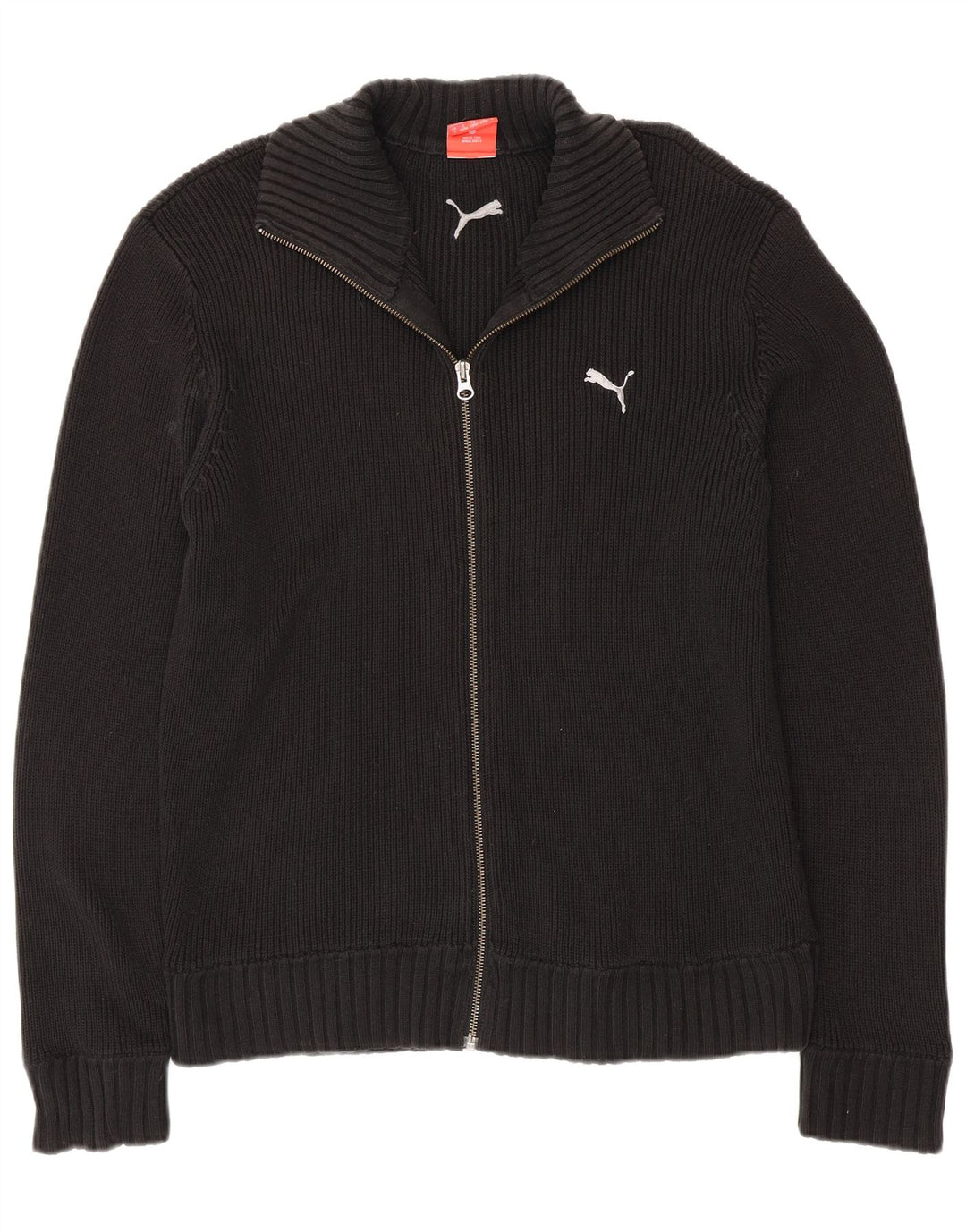 PUMA Mens Cardigan Sweater Large Black