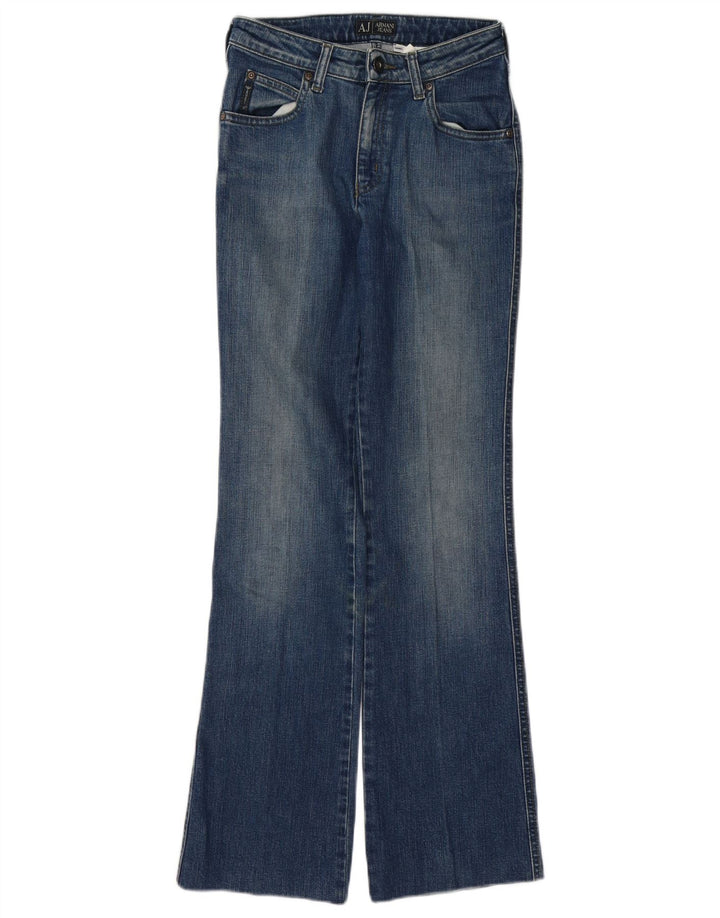 ARMANI Womens Bootcut Jeans W25 L29  Blue Cotton