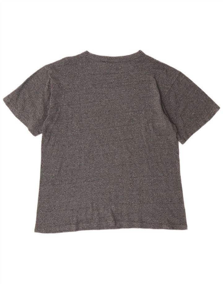 Champion Mens Graphic T-Shirt Top Medium Grey Flecked
