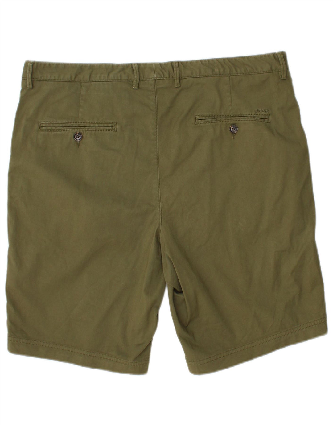 HUGO BOSS Mens Chino Shorts IT 52 XL W36 Khaki Cotton
