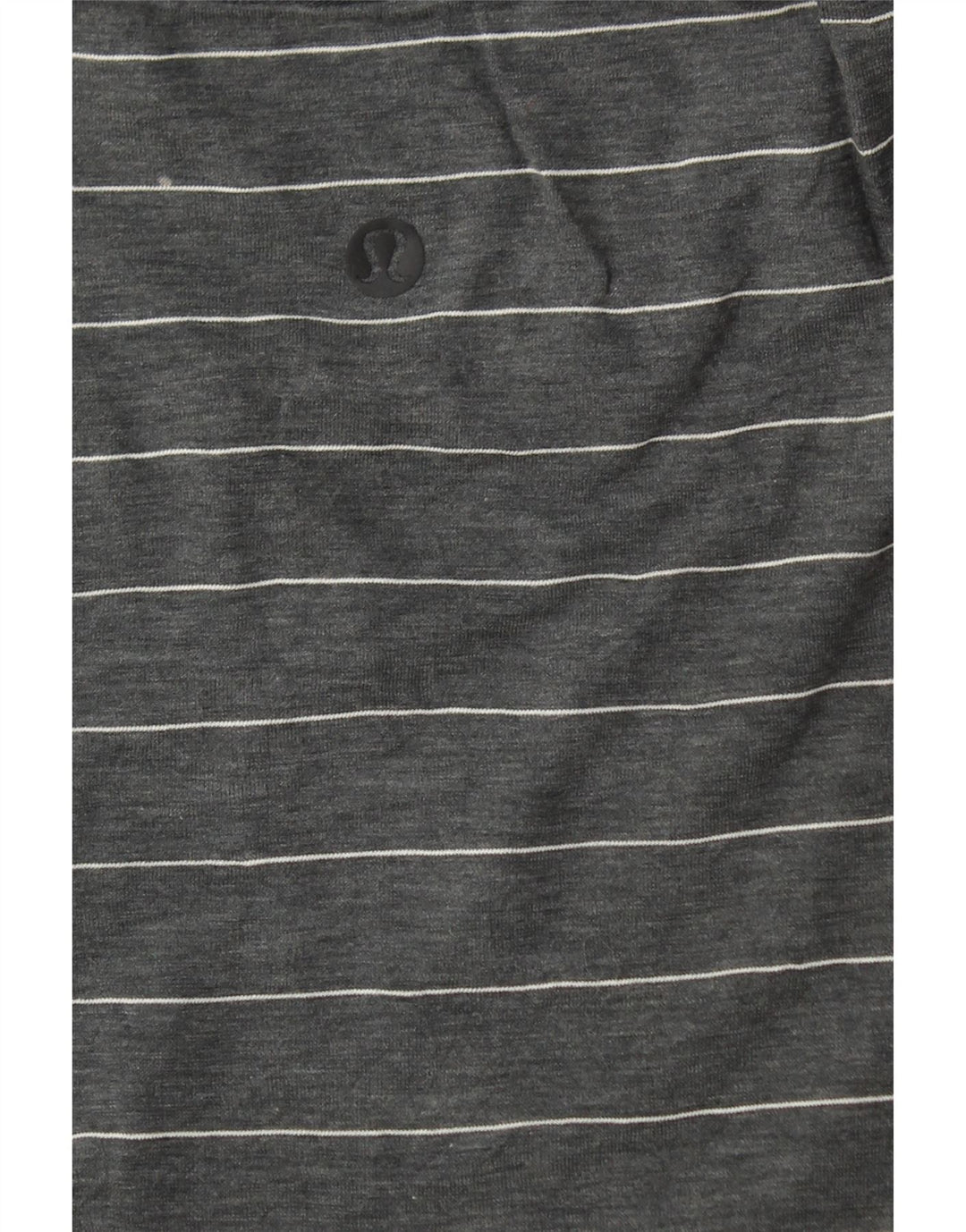 LULULEMON Womens T-Shirt Top UK 10 Small Grey Striped