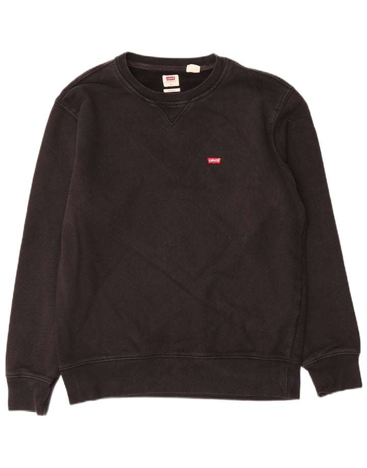 Levi's Mens Standard Sweatshirt Jumper Small Black Cotton