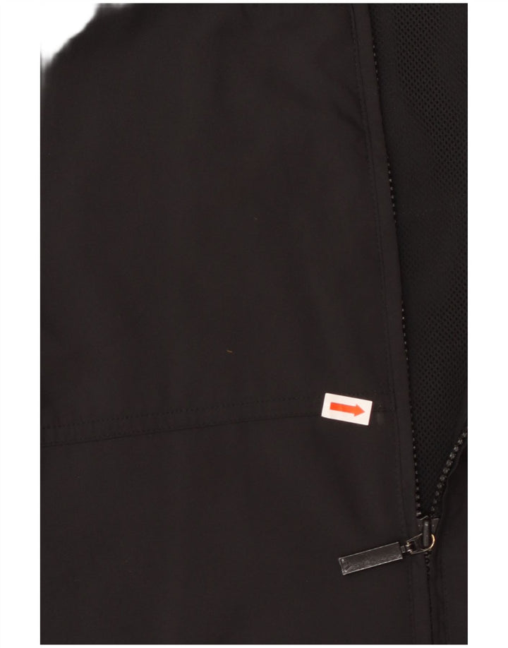 Adidas Mens Short Sleeve Tracksuit Top Jacket Small Black Polyester