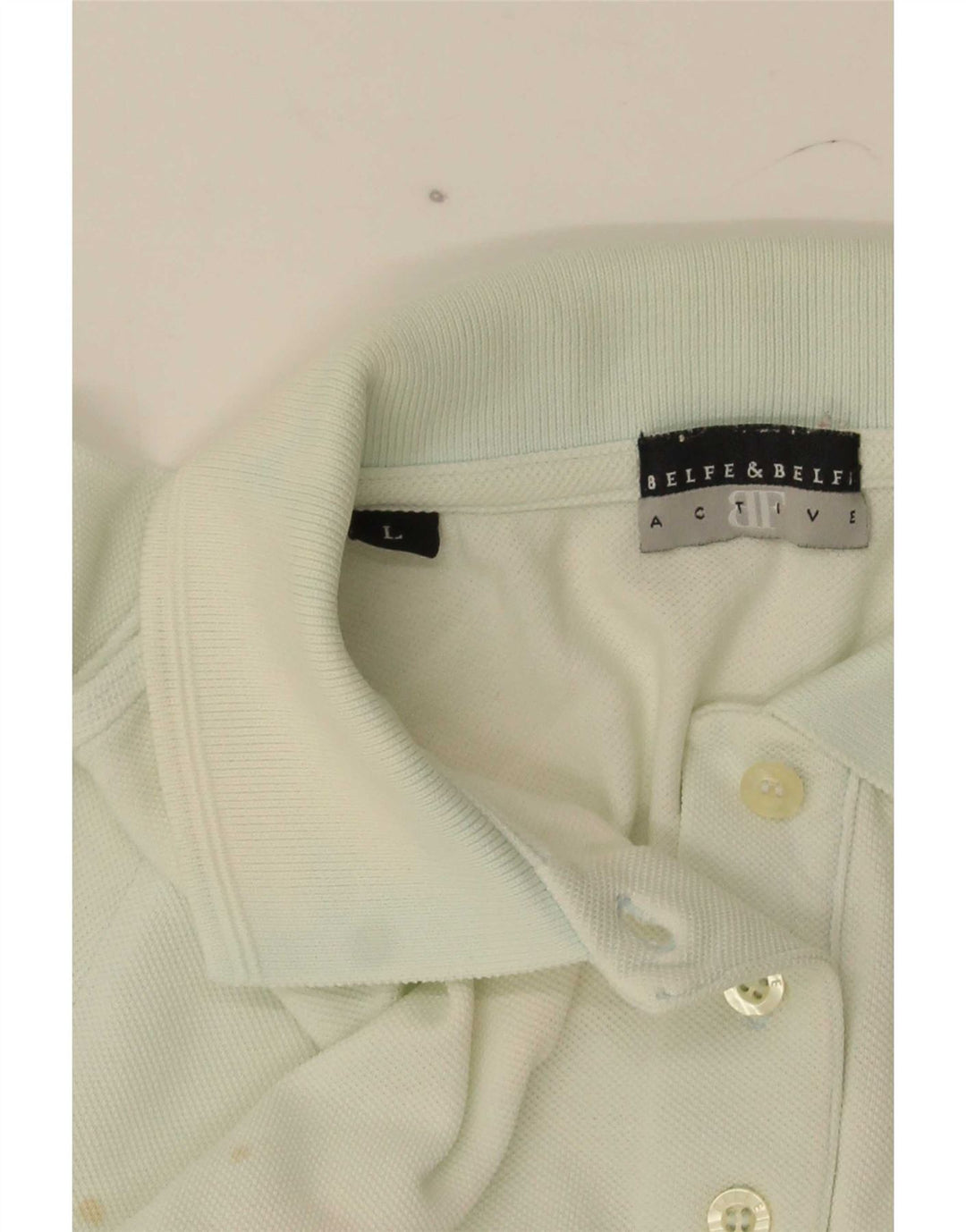 Belfe & Belfe Womens Polo Shirt UK 14 Large Blue