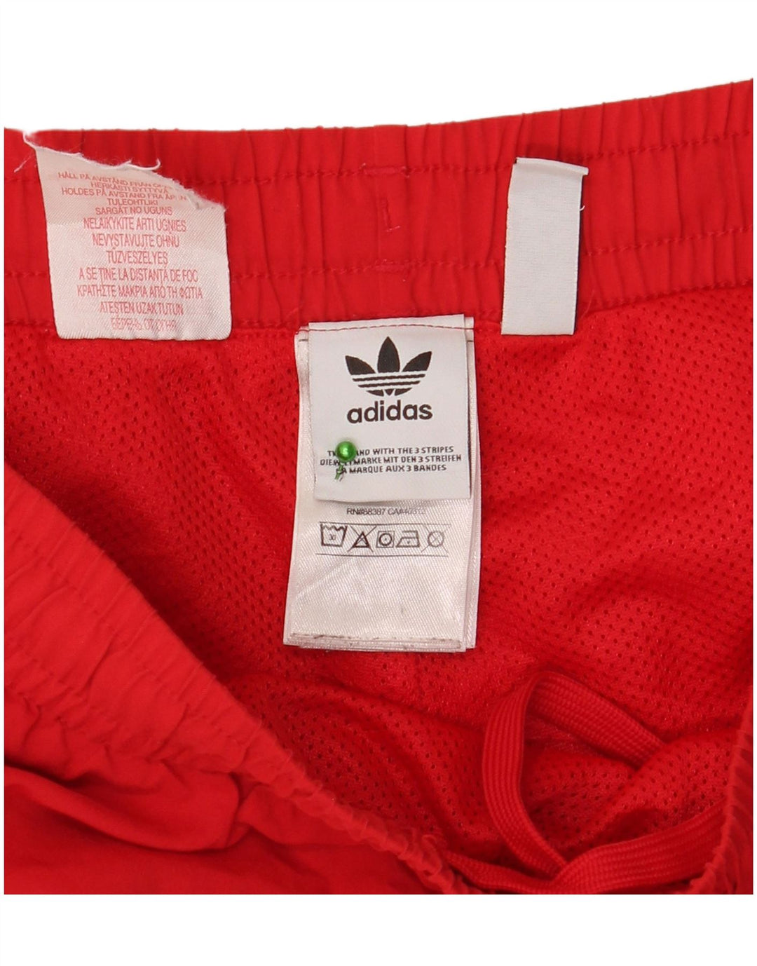 Adidas Boys Sport Shorts 13-14 Years Red Polyester