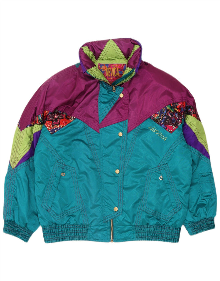 NEVICA Womens Oversized Windbreaker Jacket US 8 Medium Turquoise