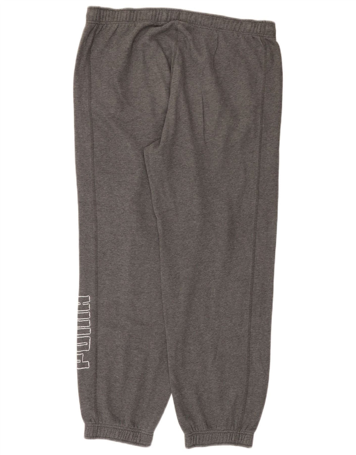Puma Mens Graphic Tracksuit Trousers Joggers Large Grey