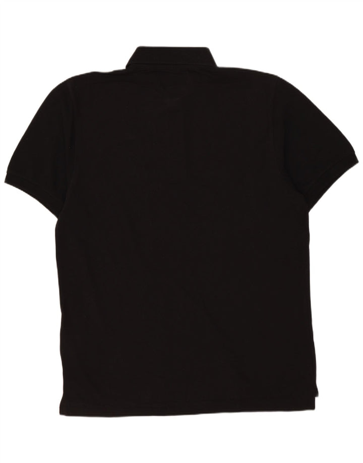 Kappa Mens Polo Shirt Medium Black Cotton