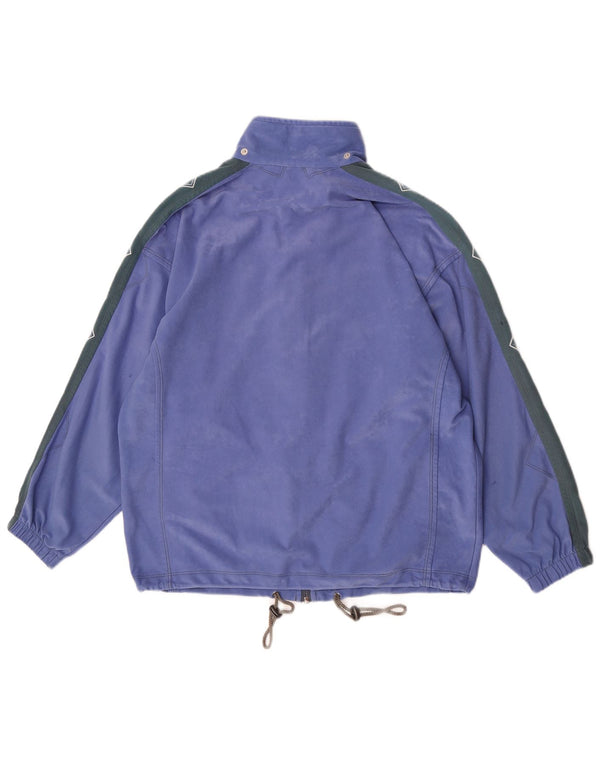 Diadora Womens Oversized Graphic Tracksuit Top Jacket UK 10 Small Purple