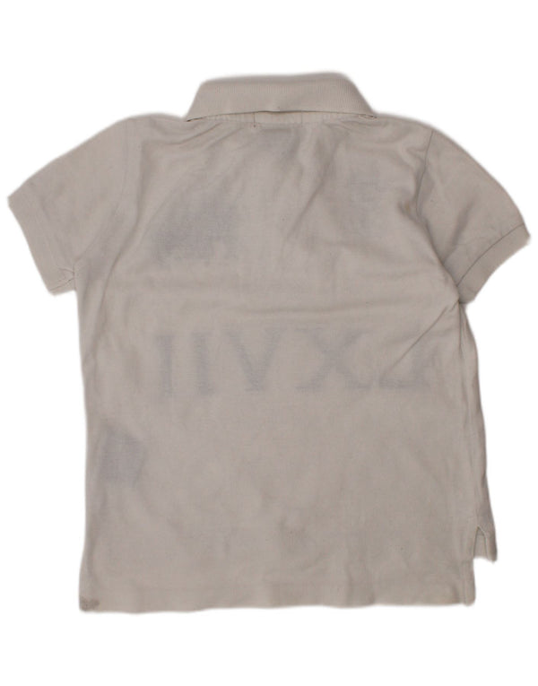 Polo Ralph Lauren Boys Graphic Polo Shirt 3-4 Years White Cotton