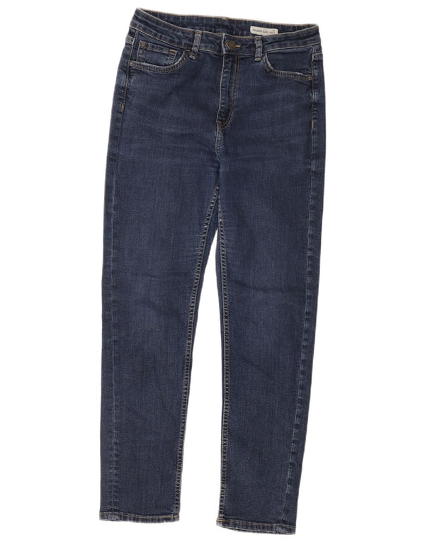 Marks & Spencer Womens Relaxed Fit Slim Jeans UK 10 Small W28 L27 Navy Blue