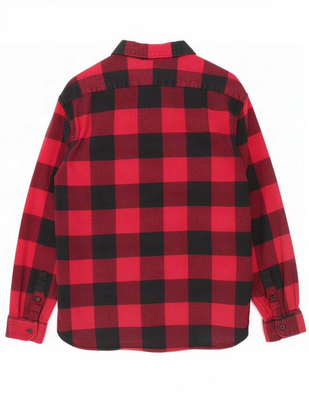 Levi's Mens Flannel Shirt Large Red Gingham Cotton