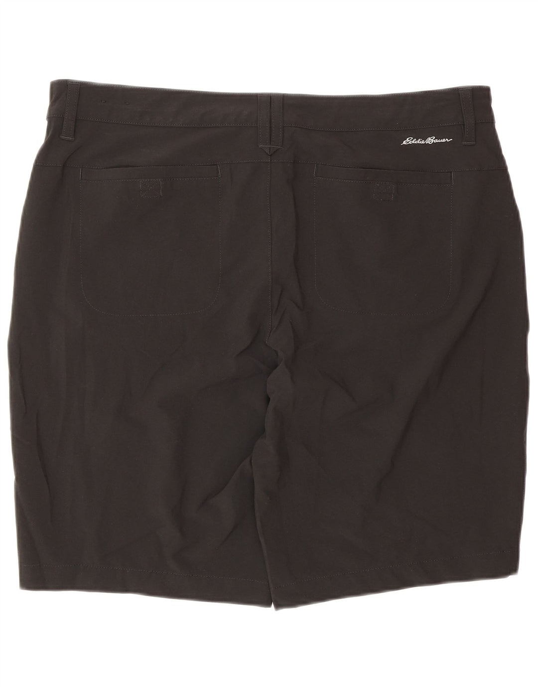 Eddie Bauer Womens Casual Shorts US 14 XL W34 Black Polyester
