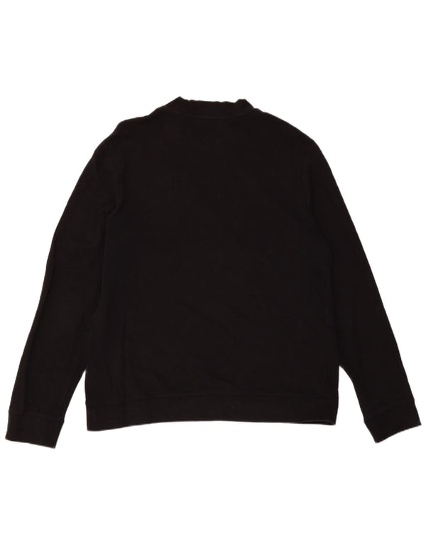 COS Mens Sweatshirt Jumper Large Black Cotton