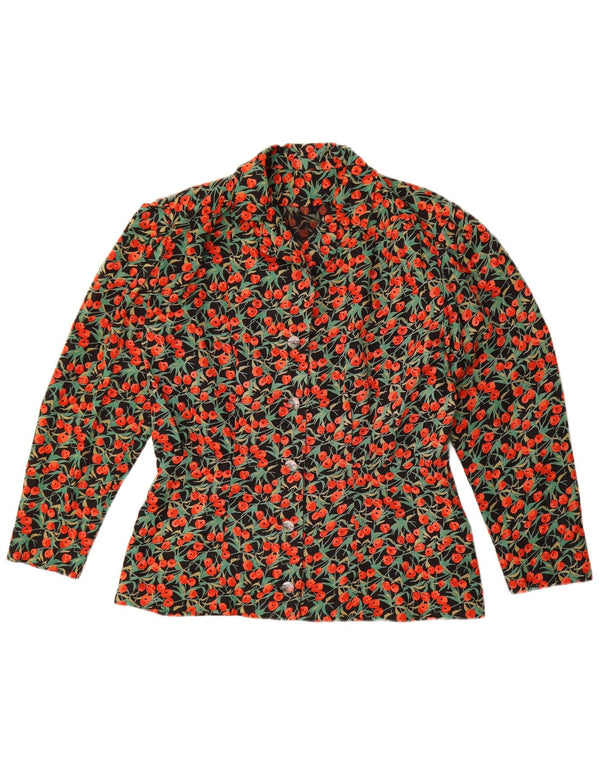 Vintage Womens Shirt Blouse UK 16 Large Multicoloured Floral