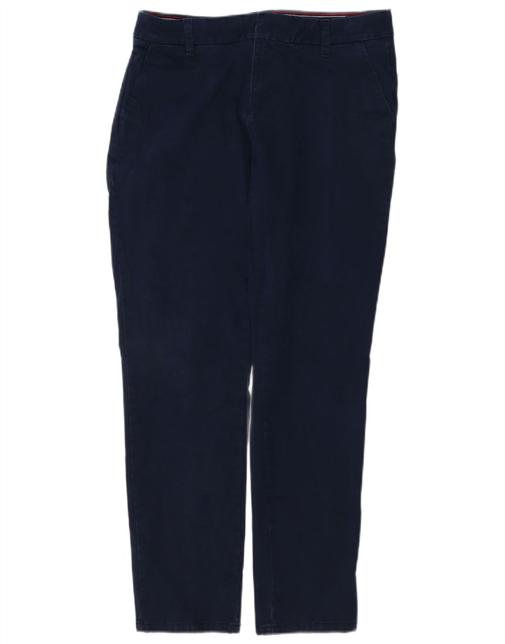 TOMMY HILFIGER Womens Chino Trousers US 6 Medium W30 L29 Navy Blue