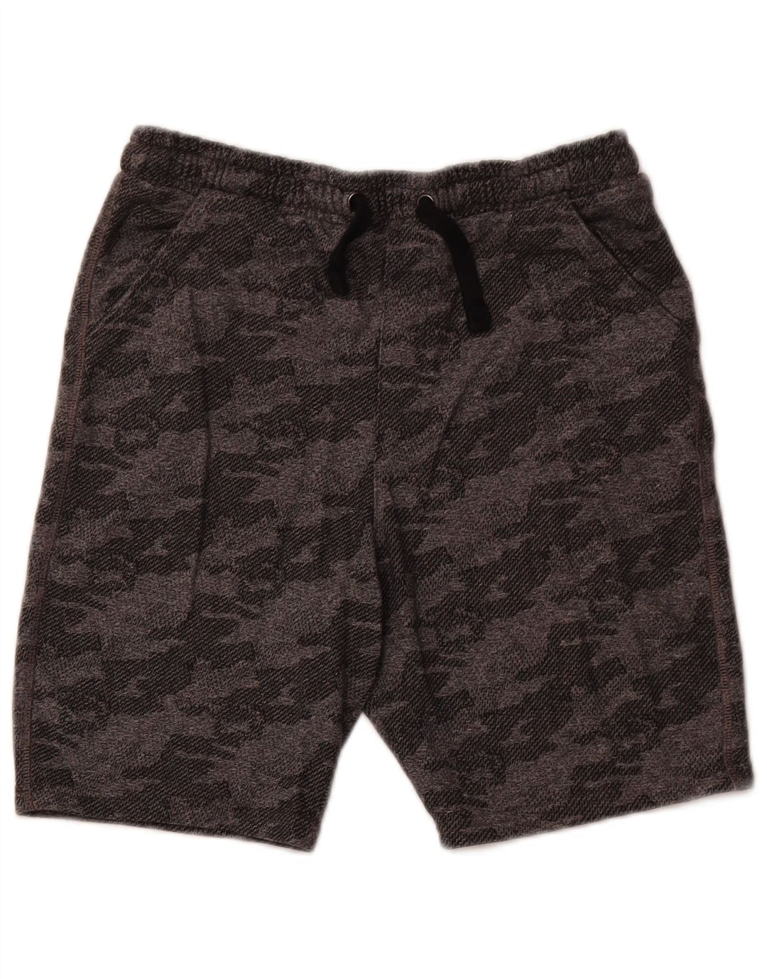 MARKS & SPENCER Boys Sport Shorts 13-14 Years Grey Camouflage Cotton