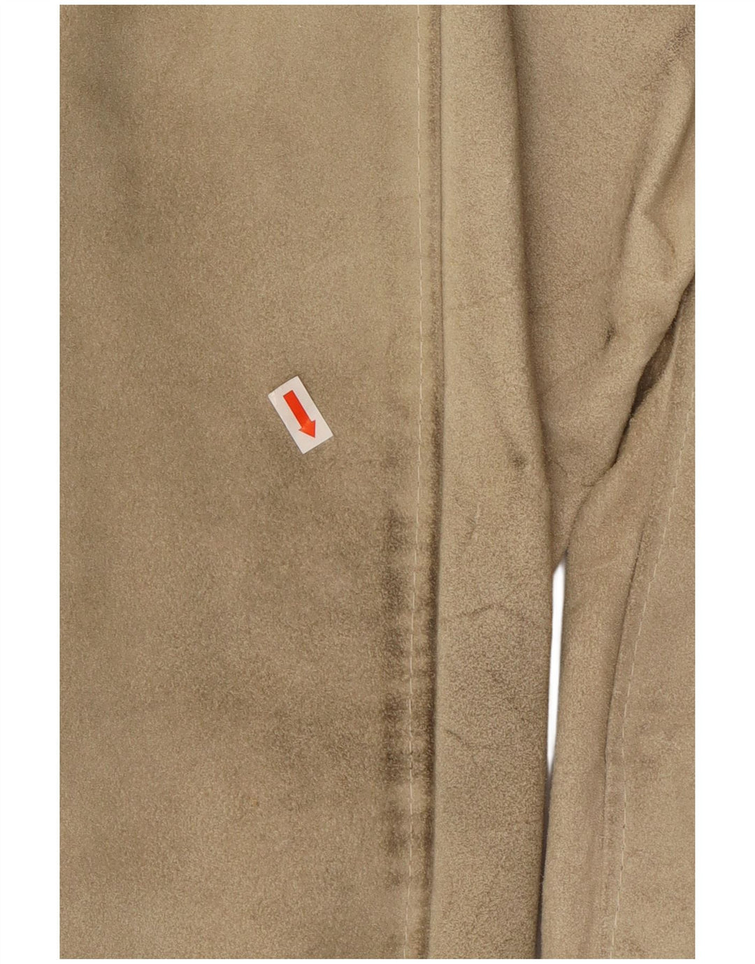 Vintage Mens Suede Jacket IT 48 Medium Beige Leather