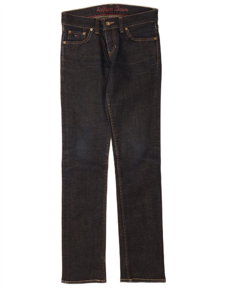 TOMMY HILFIGER Womens Slim Jeans W26 L32 Navy Blue