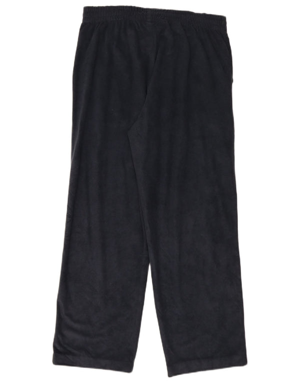 DIADORA Mens Velour Tracksuit Trousers UK 40 Medium  Navy Blue Polyester