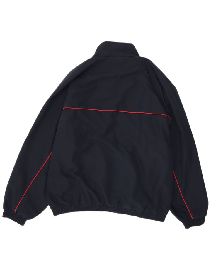 Reebok Mens Tracksuit Top Jacket XL Navy Blue Polyester
