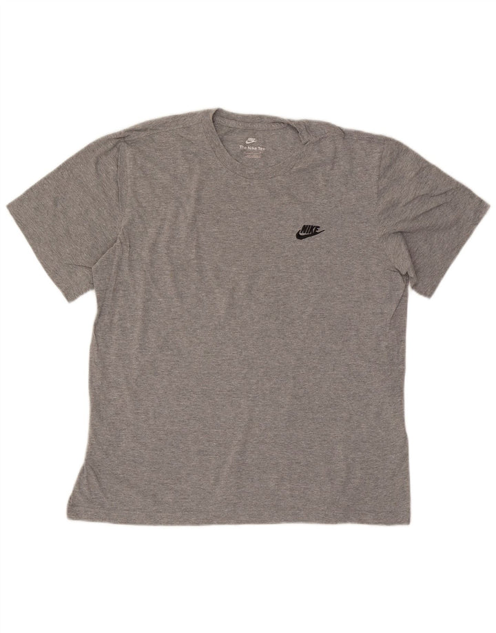 Nike Mens T-Shirt Top Medium Grey Flecked