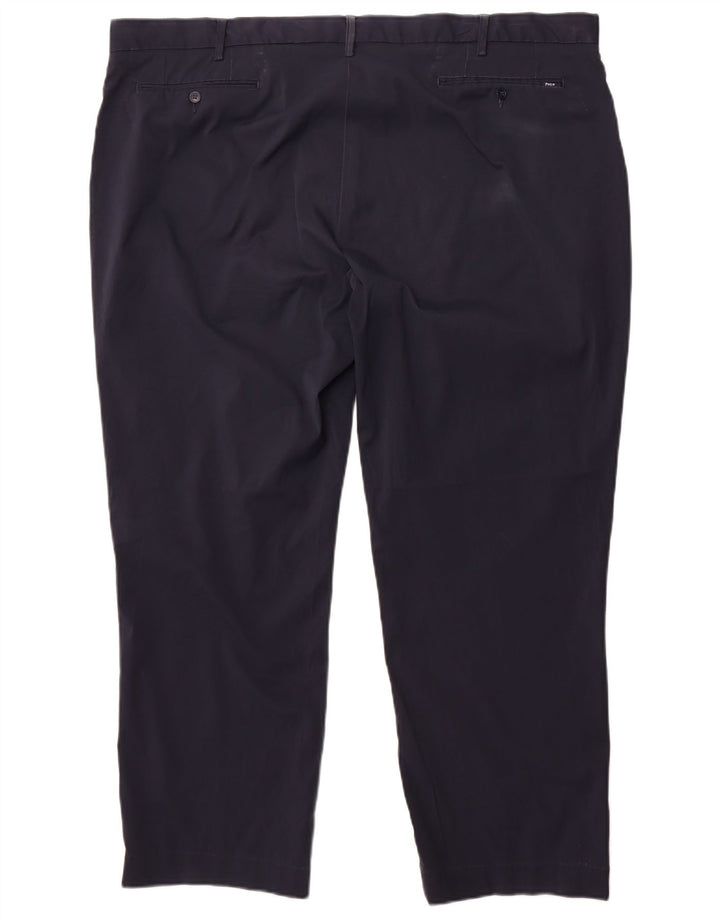 Polo Ralph Lauren Mens Chino Trousers W46 L30 Navy Blue Polyester