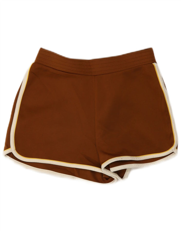 Zara Womens Relaxed Fit Sport Shorts UK 14 Medium  Brown Polyester