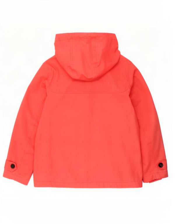 Joules Womens Hooded Rain Jacket UK 12 Medium Pink Cotton