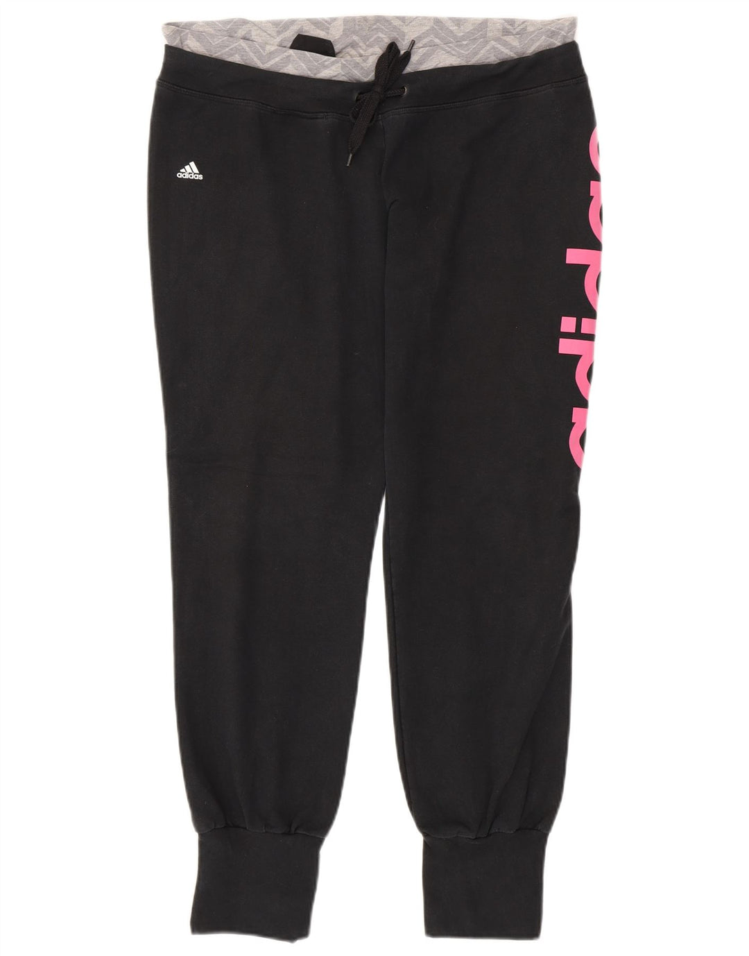 ADIDAS Womens Climalite Tracksuit Trousers Joggers UK 16/18 Large  Black