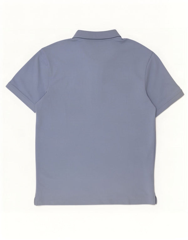 Lyle & Scott Mens Polo Shirt Medium Blue Cotton