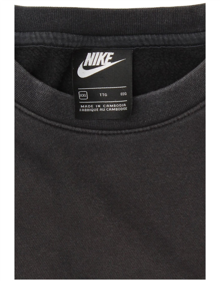 NIKE Mens Loose Fit Sweatshirt Jumper 2XL Black