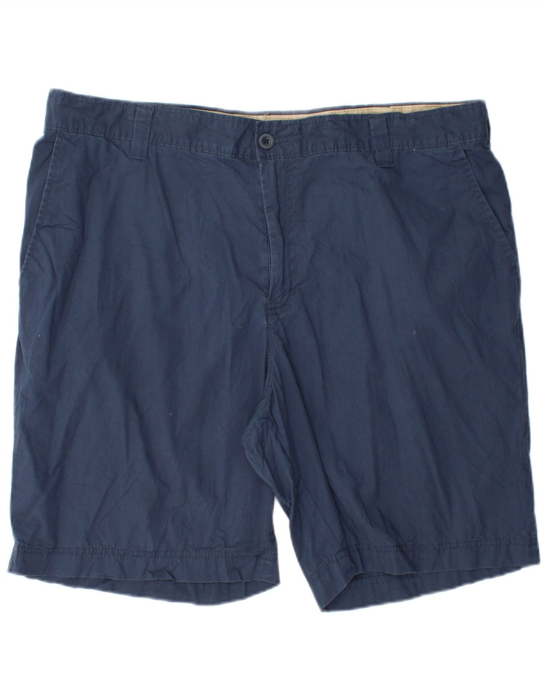 IZOD Mens Salt Water Chino Shorts W40 XL Navy Blue Cotton