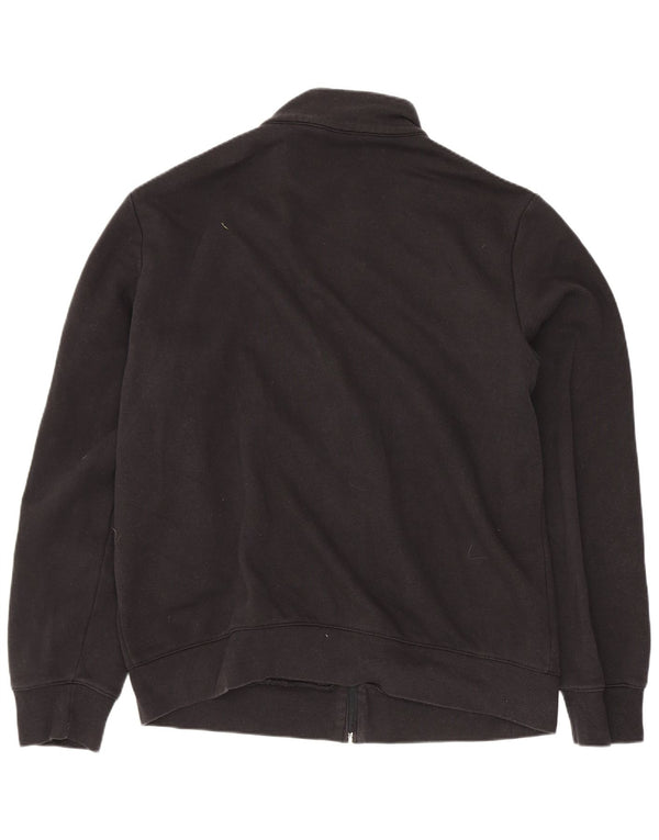 Champion Mens Tracksuit Top Jacket XL Black Cotton Sports