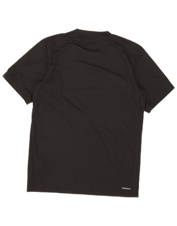 Adidas Mens Aeroready T-Shirt Top Small Black Polyester