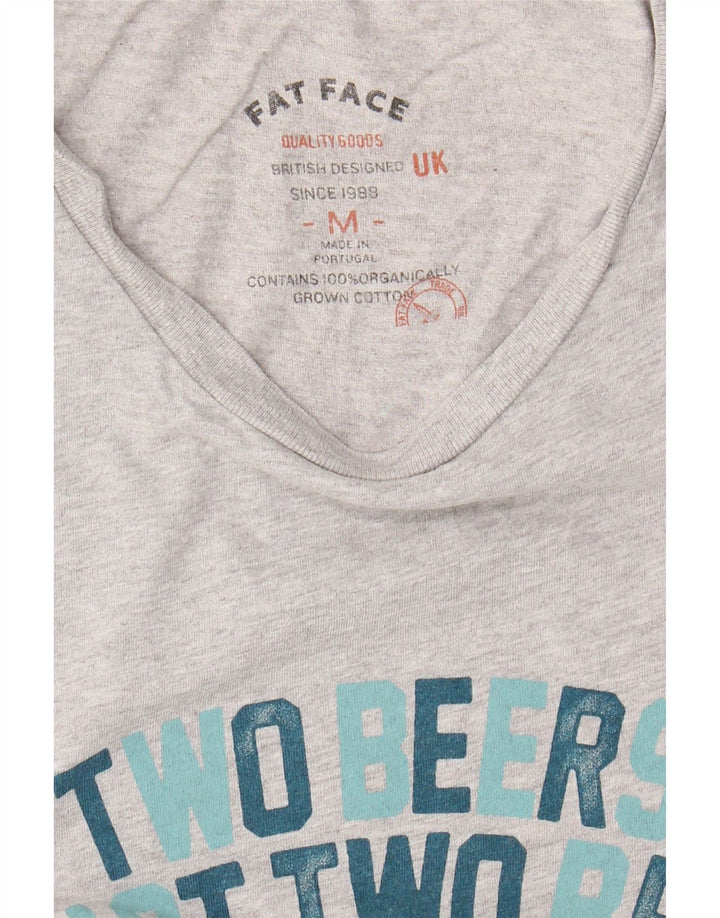 FAT FACE Mens Graphic T-Shirt Top Medium Grey Cotton Vintage Fat Face and Second-Hand Fat Face from Messina Hembry 