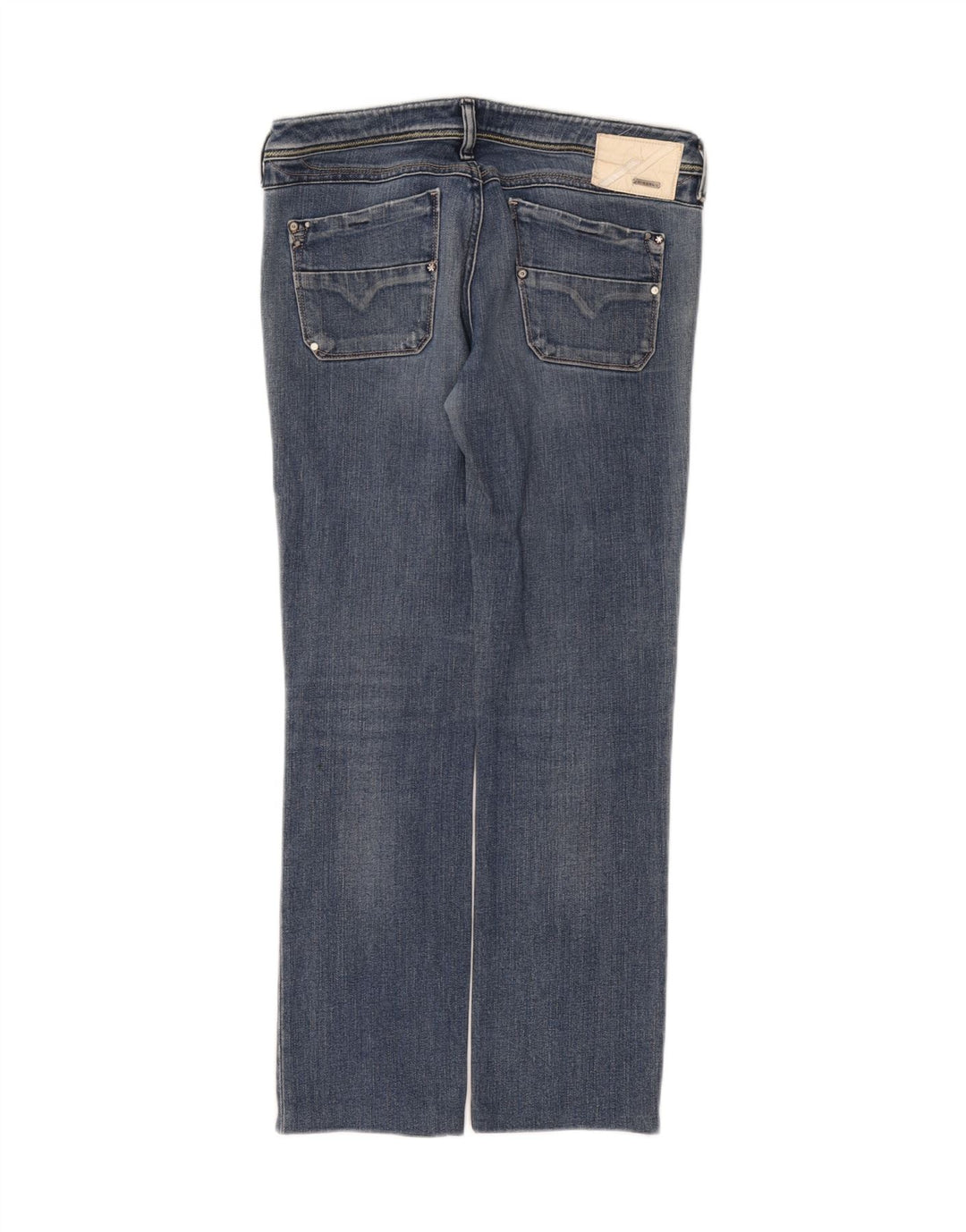 Diesel Womens Lowky Straight Jeans W32 L28 Blue Cotton